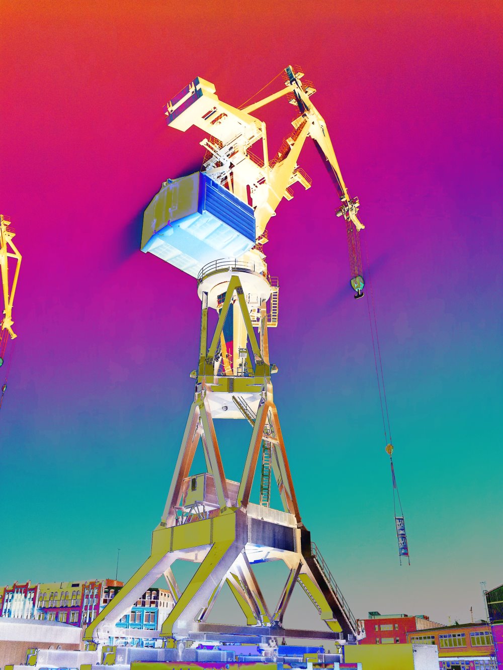 Bild aus der Serie Kräne im Hafen