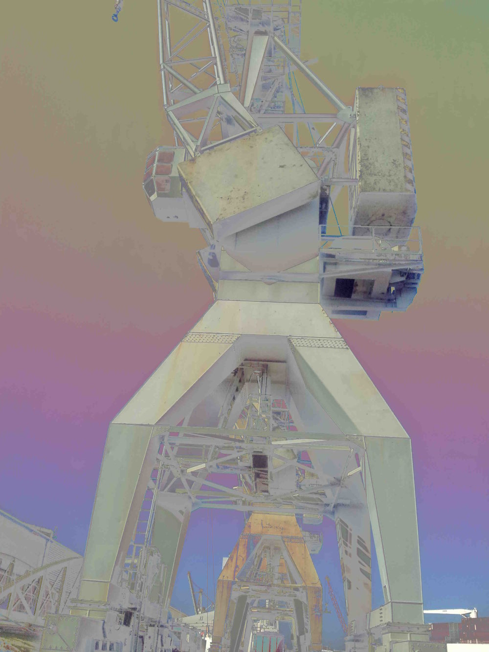 Bild aus der Serie Kräne im Hafen