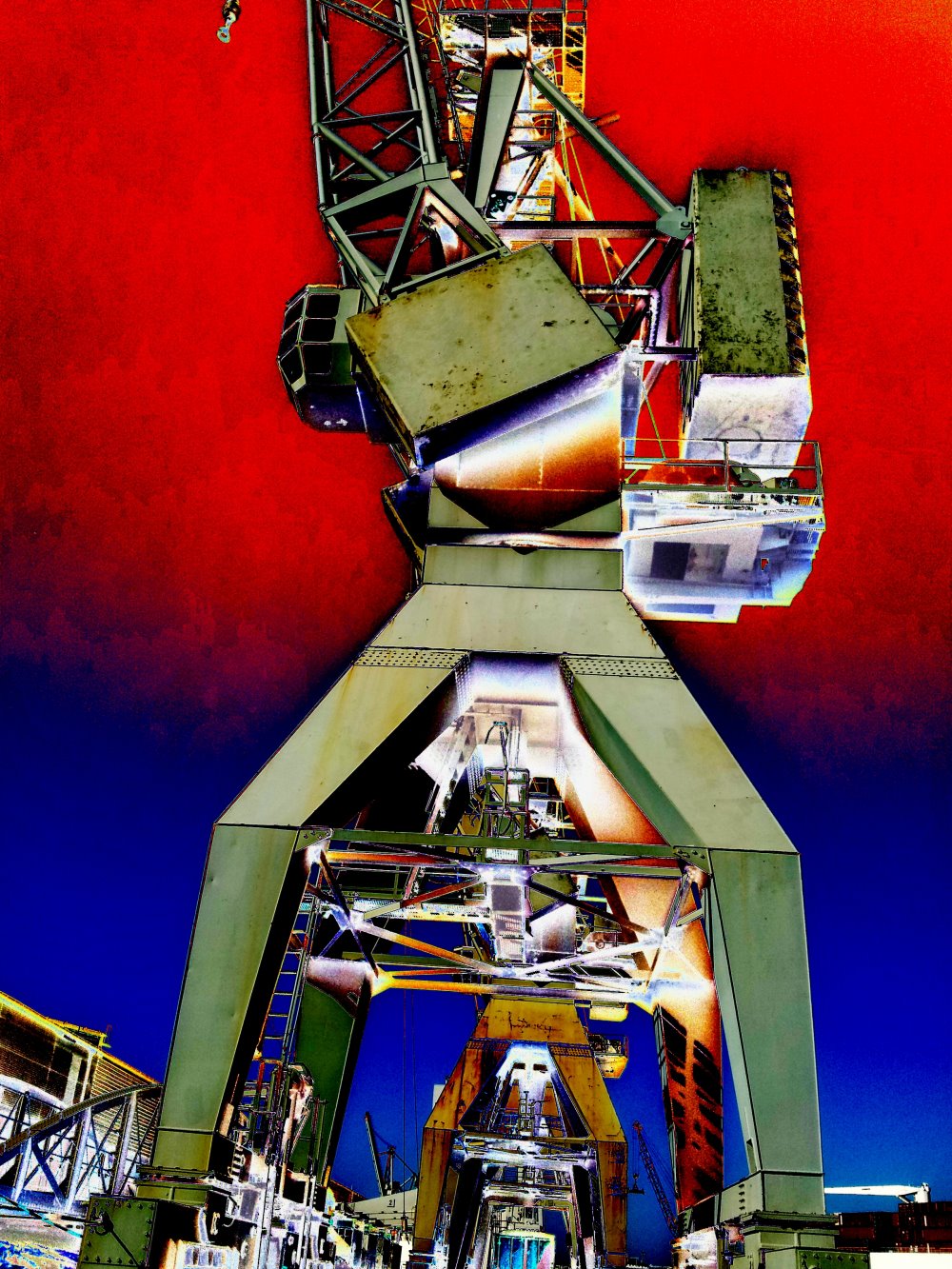 Bild aus der Serie Kräne im Hafen