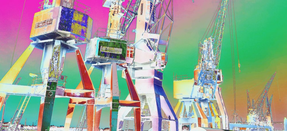 Bild aus der Serie Kräne im Hafen